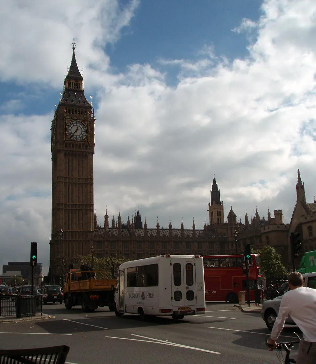 El Big Ben en el Palacio de Westminster