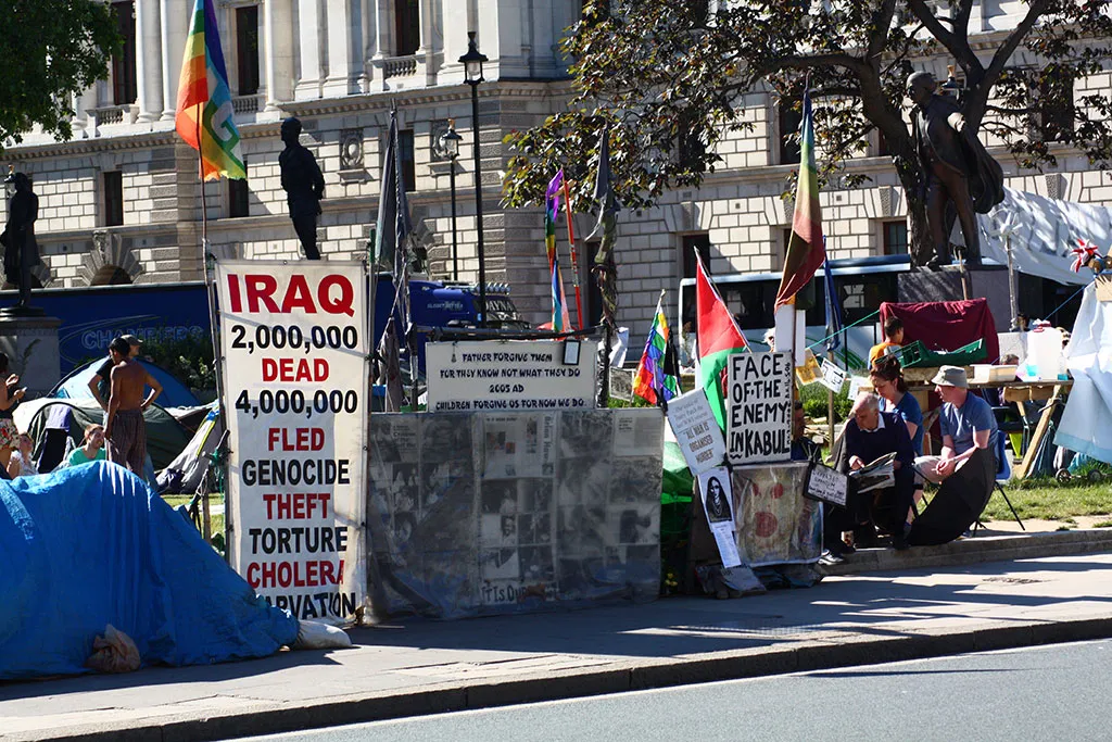 En Parliament Square se concentran multitud de manifestaciones
