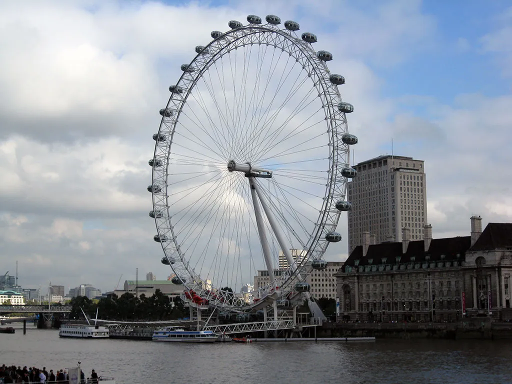 Foto de la famosa Noria de Londres (London Eye)