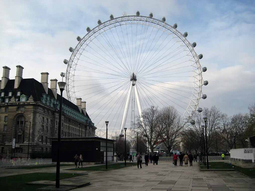 Foto de la noria Millennium Wheel también conocida como London Eye