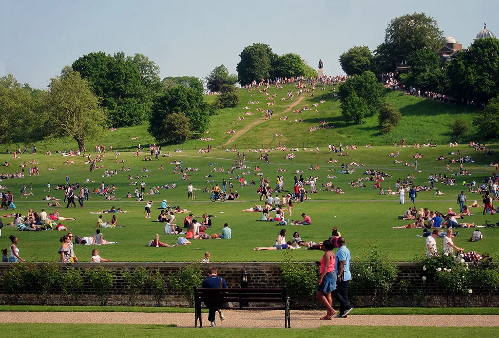 El parque Greenwich suele estar muy concurrido