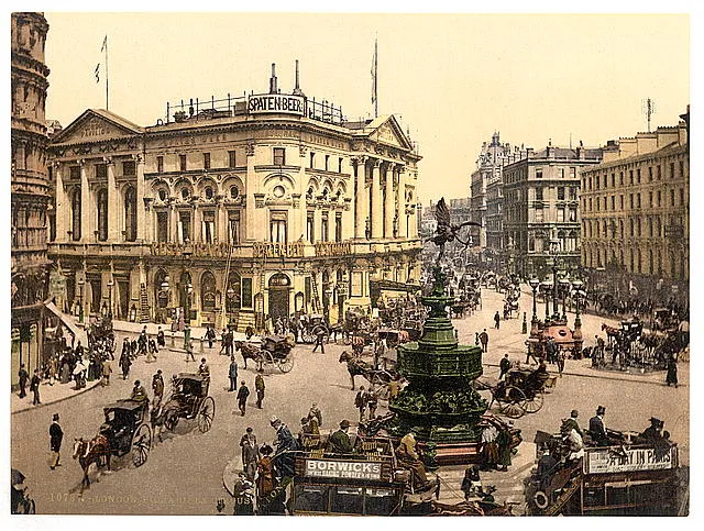 Piccadilly Circus en el año 1900