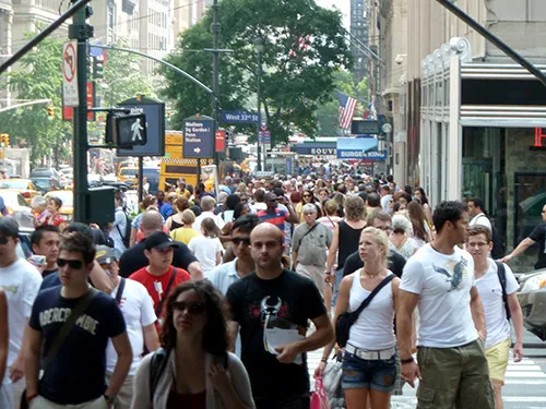 Foto de la concurrida quinta avenida de Nueva York