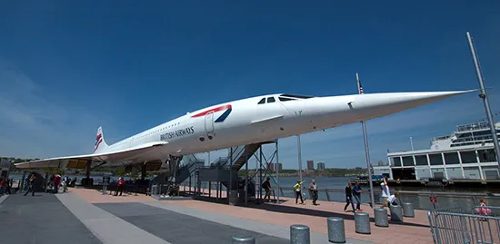 Foto del Concorde de British Airways del Intrepid Museum de Nueva York