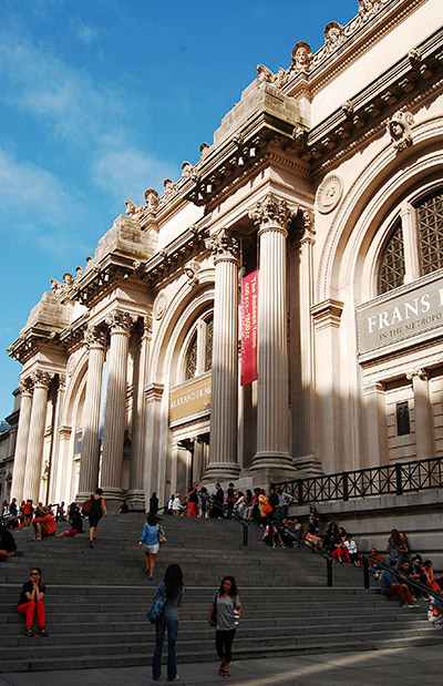 Foto de la entrada del Museo Metropolitano de Nueva York
