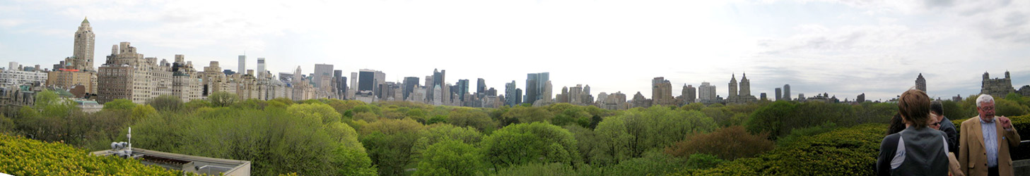 Panorámica tomada desde el tejado del Museo Metropolitano de Nueva York (Met)