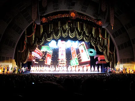 Escenario del Radio City Music Hall en Nueva York
