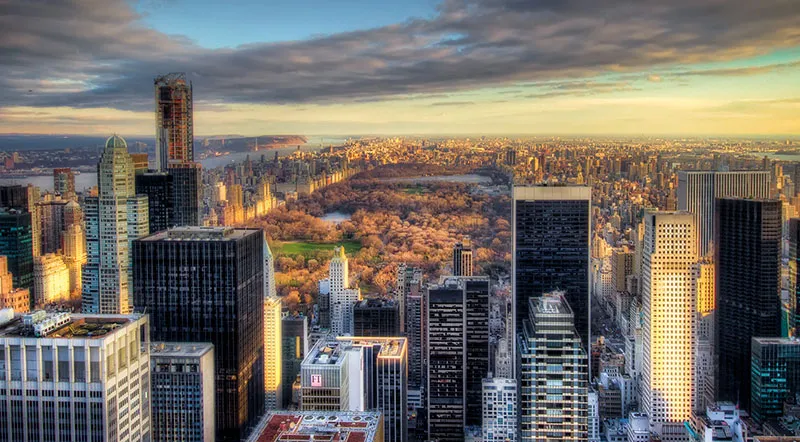 Foto aérea de Central Park