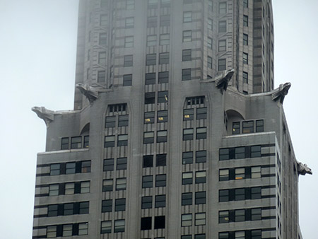 Detalles de las gárgolas del Edificio Chrysler