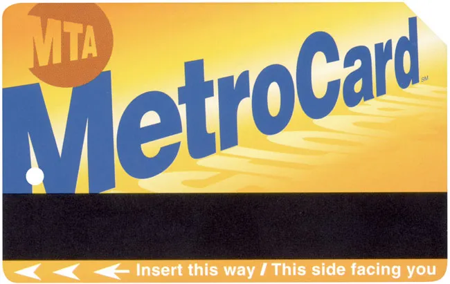 Tarjeta MetroCard para el metro y bus de Nueva York