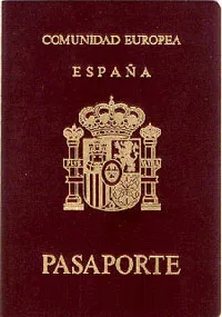 Foto de un Pasaporte Expañol