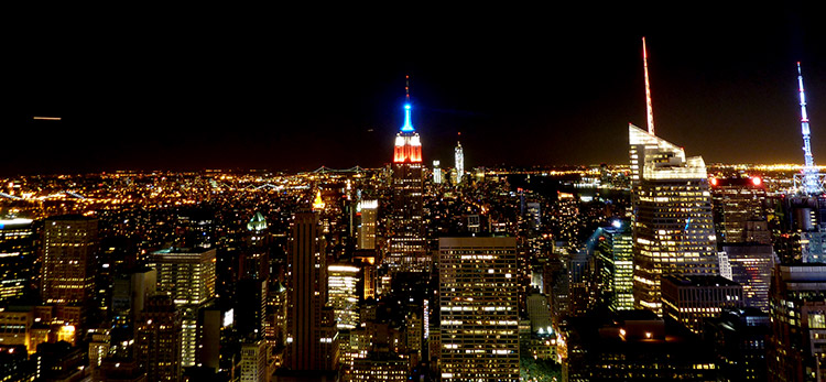 Vista de Nueva York desde el mirador Top Of The Rock