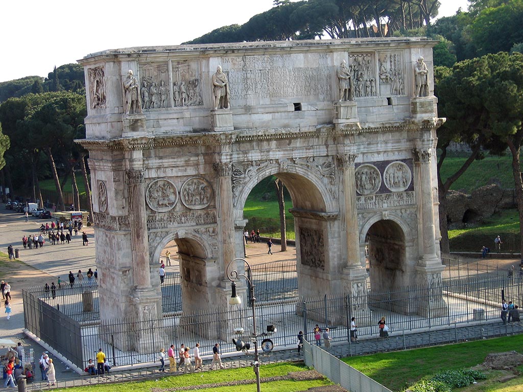 Foto del Arco de Constantino desde el Coliseo