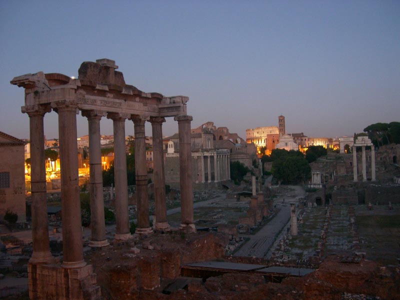 Atardecer en el Foro Romano